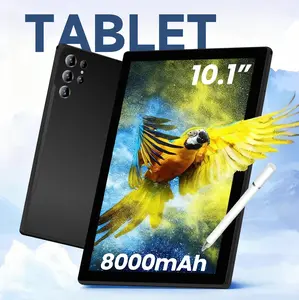 【TikTokShopHolidayHaul】Tablet 10.1 inches, 8GB RAM, 256GB ROM, Touchscreen, With Dual Camera, Bluetooth Keyboard, Case, Mouse, Stylus,5G, Type-c Charging Large Storage, Affortable Tablet, Portable, Cellphone Smartphone