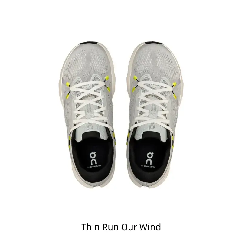 Lightweight Cushioned Running Shoes, Glacier Gray and Ivory White Colorway,Cushioning Midsole
