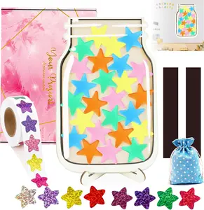 Reward Jar Magnetic, Magnetic Star Reward Jar Classroom for Kids,Star Reward Jar Reward System,Potty Tokens Training,Teacher Classroom Board Home Management Tools,for Boys Girls