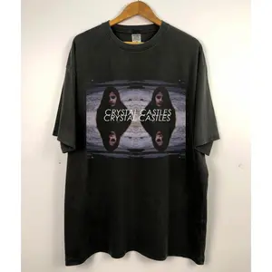 Vintage Crystal Castles Tee, Crystal Castles Shirt, Album Cover Shirt, Music Shirt, Gift For Fan, Menswear Womenwear Cotton Comfor