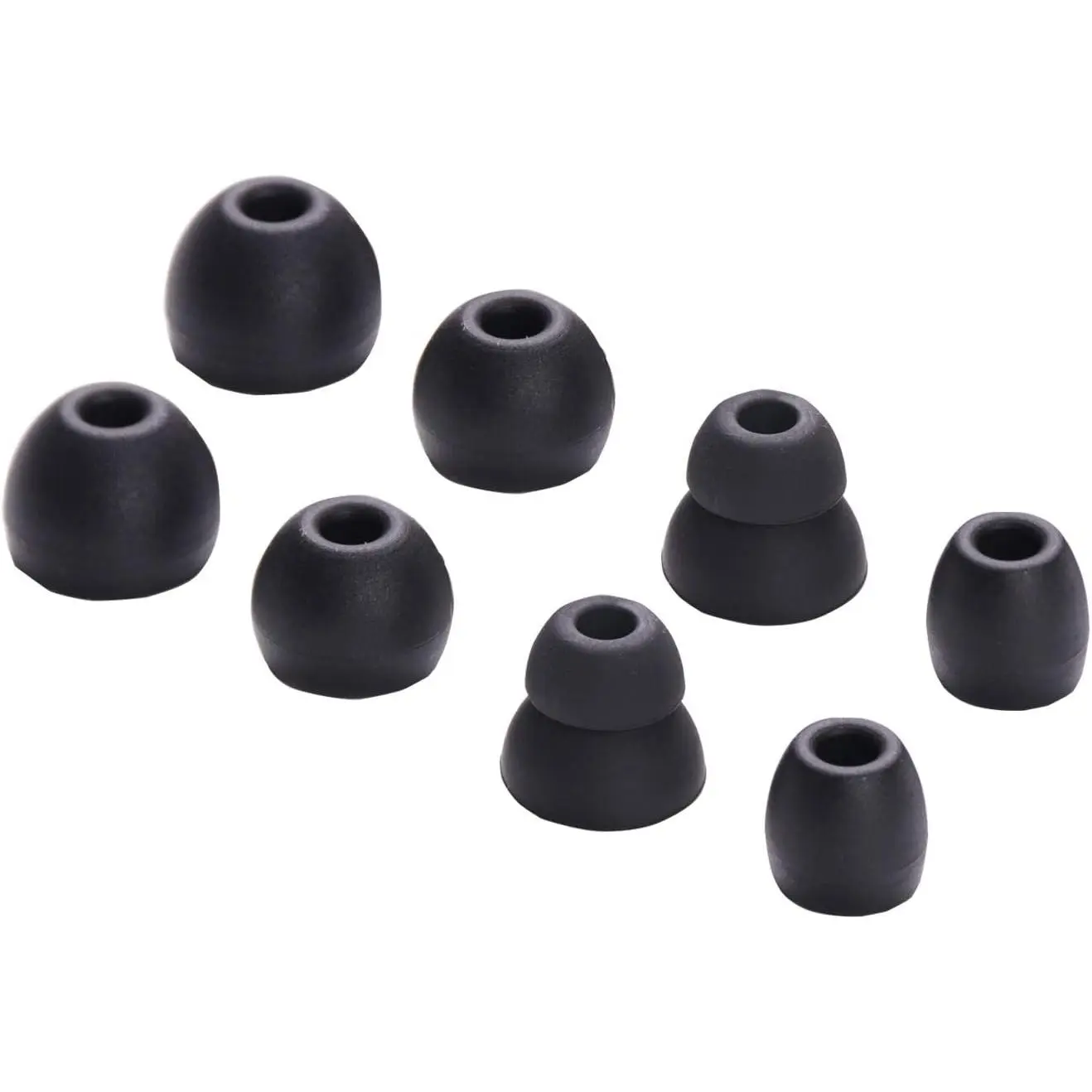 Replacement Eartips  Earbuds Buds Set for Powerbeats Pro   Earphone Headphones,4 Pair (Black)