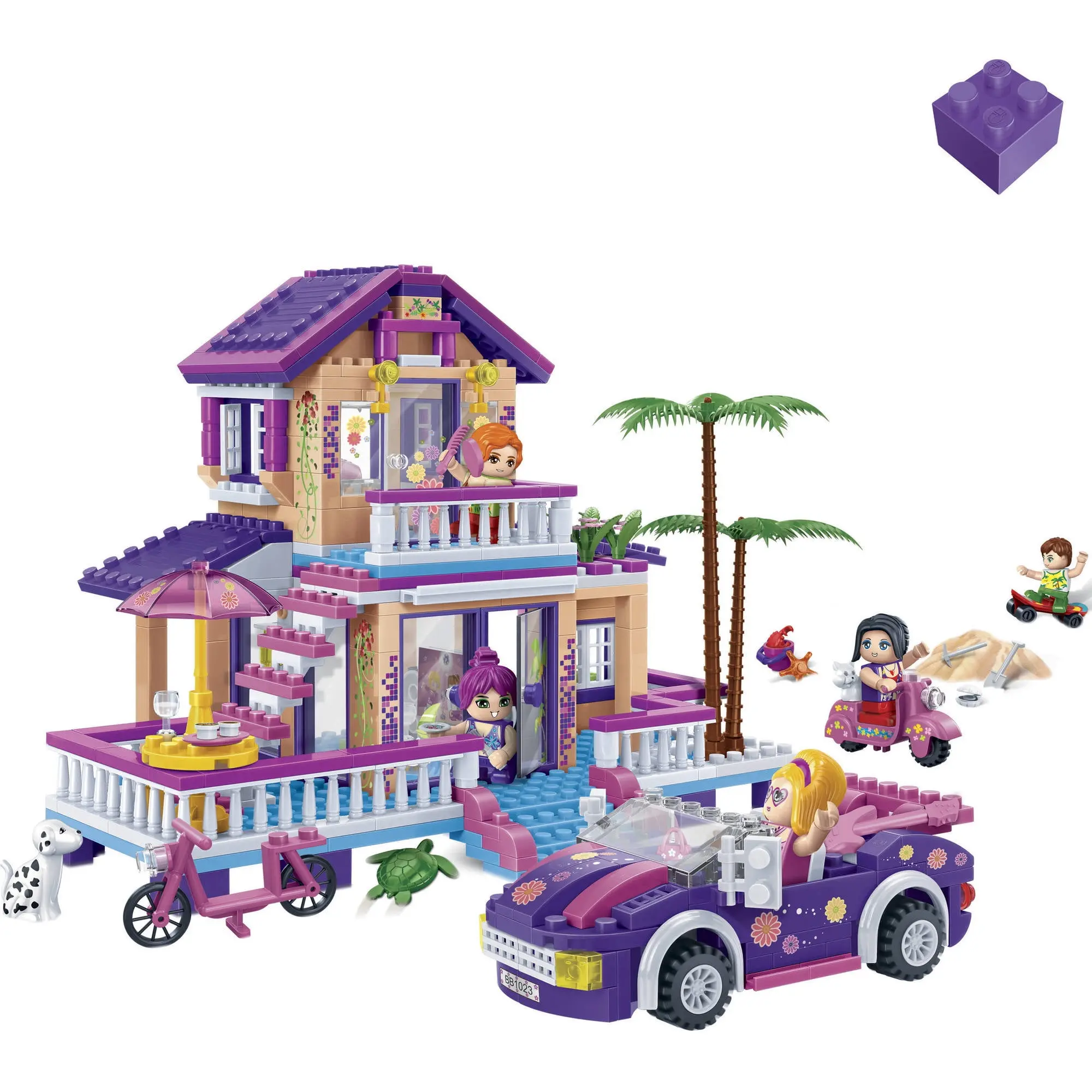 BanBao Trendy Beach Beach House 565-Piece Building Set