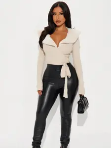 Snow Fall Faux Fur Sweater - Taupe