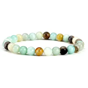 Cherry Tree Collection | Stretch Bracelet | 6mm Beads (Amazonite Multi-Color)