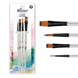 Bluebird Artist Brushes Set for Acrylics, Oils, Watercolors Fan Dagger, Angular, Ridge, Deer Foot and Pointed Tips for Painting Miniature Detailing, Rock and Nails Artist Professional Kits ASIN B0CNCMPQK6