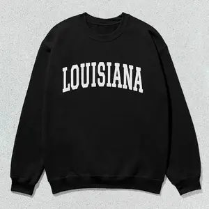 Louisiana Sweatshirt Collegiate Crewneck Sweater Unisex