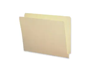 End Tab Folders,2-Ply,Straight Tab,Letter,9"Front,100/BX,MLA