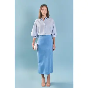 Striped Volume Sleeve Shirt