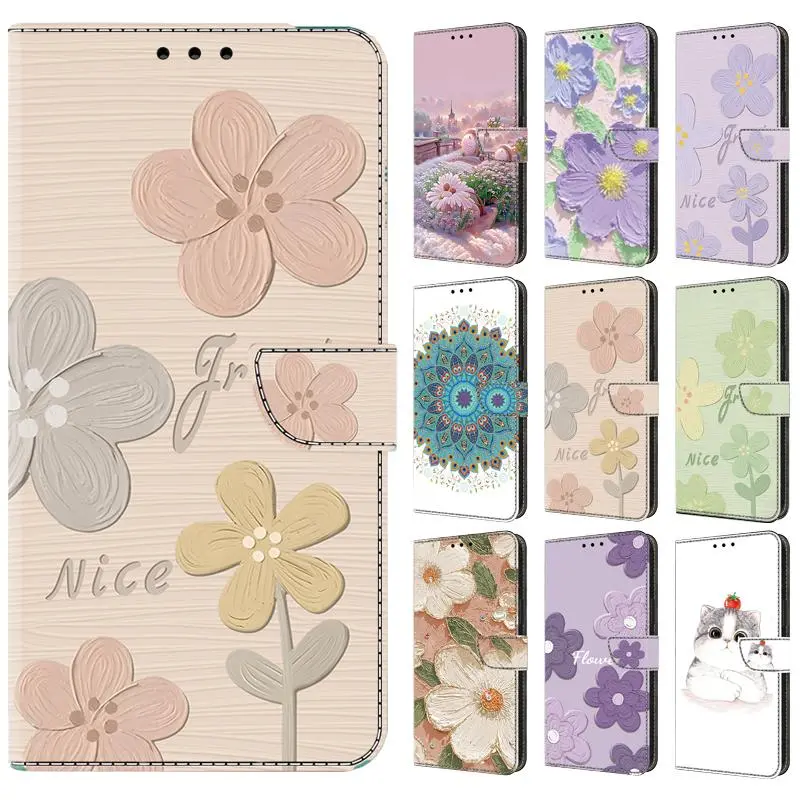 3D Painted Patterns Magnetic Flip Leather Wallet Case For Xiaomi 15 14 14T 13 13T 12 12X 12T 11 11T 10 10i 10T 9 Lite Pro 4G/5G