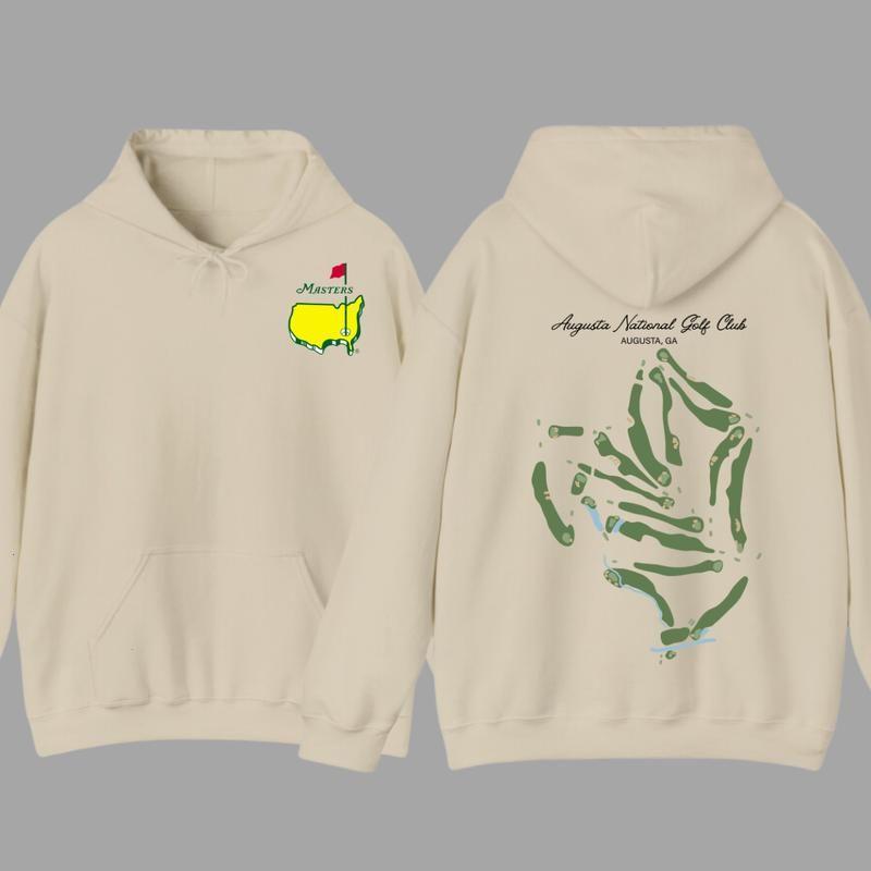 Augusta National Course Map Golf Hoodie, Augusta National Golf T-Shirt, The Masters Tournament Golf Hoodie For Men, Gift For Men