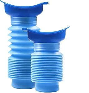750ML Emergency Urinal, Pedestal Urinal, Pocket Toilet for Men Women, Pee Bottles with Sealed Lid Collapsible Portable Urinals