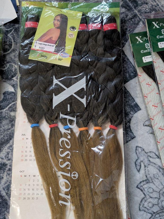 Hair Attachments, curls ,kinky etc all products  used for braiding.