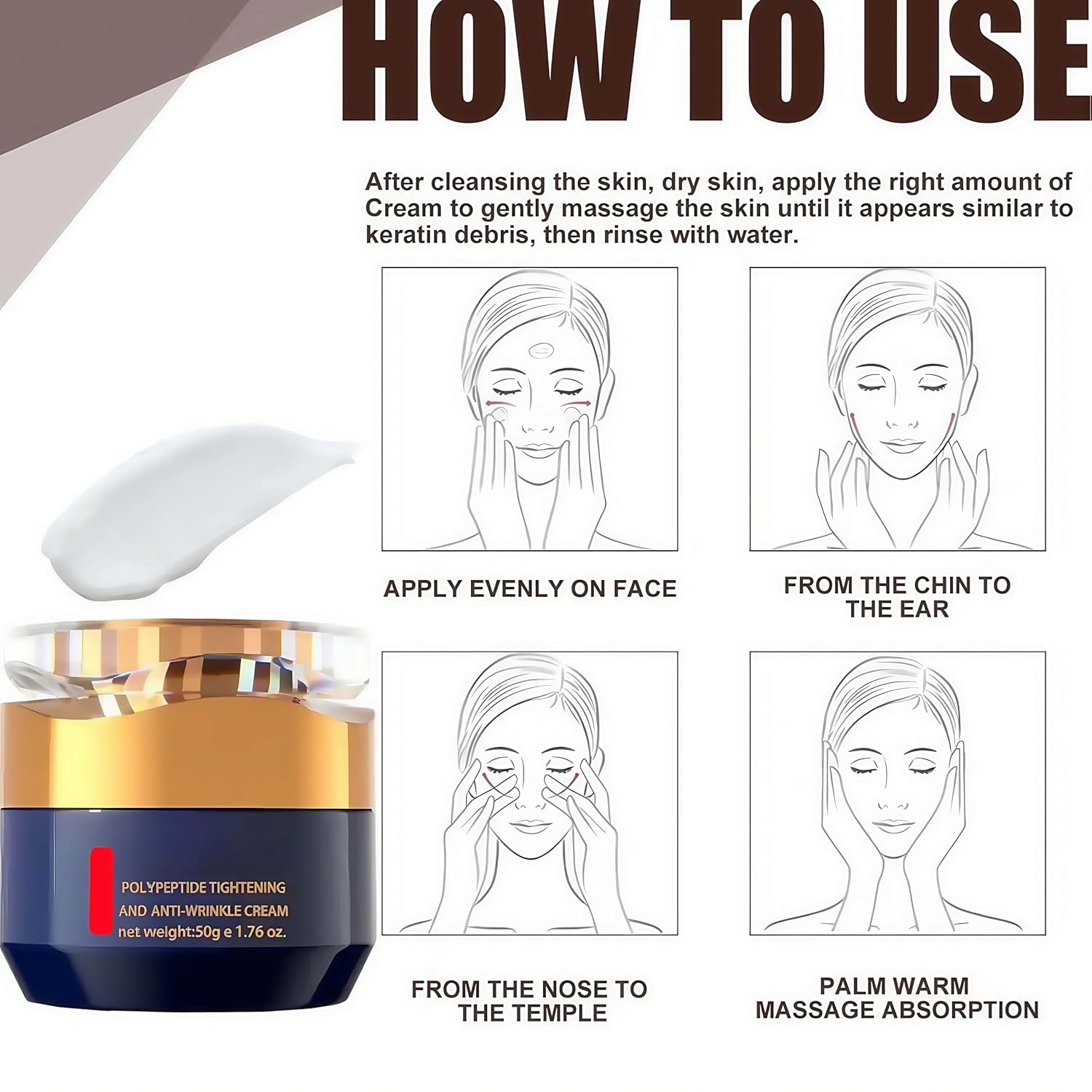 3D Lifting Cream 1.76 fl oz | Advanced Korean Facial Night Cream with 17-Peptide Complex & Probioderm for Wrinkles on Face and Neck, Butter-Rich Texture for Perfect Slugging Face Cream 50g, Tranexamic Acid & Niacinamide Dark Spot & Hyperpigmentation Care 3D Lifting Cream 1.76 fl oz | Advanced Korean Facial Night Cream with 17-Peptide Complex & Probioderm for Wrinkles on Face and Neck, Butter-Rich Texture for Perfect Slugging Face Cream 50g, Tranexamic Acid & Niacinamide Dark Spot & Hyperpigmentation Care
