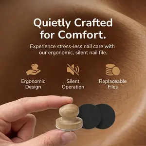 Dog Nail Clipper, Cat Nail File, Wooden Pet Claw Grinder, Includes 2 Replaceable Sandpaper Sheets, 3pcs Paw Trimmer Set