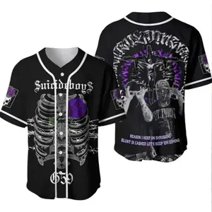 $uicideboy$ Dark Aesthetic Baseball Shirt Graphic Tee HY1675