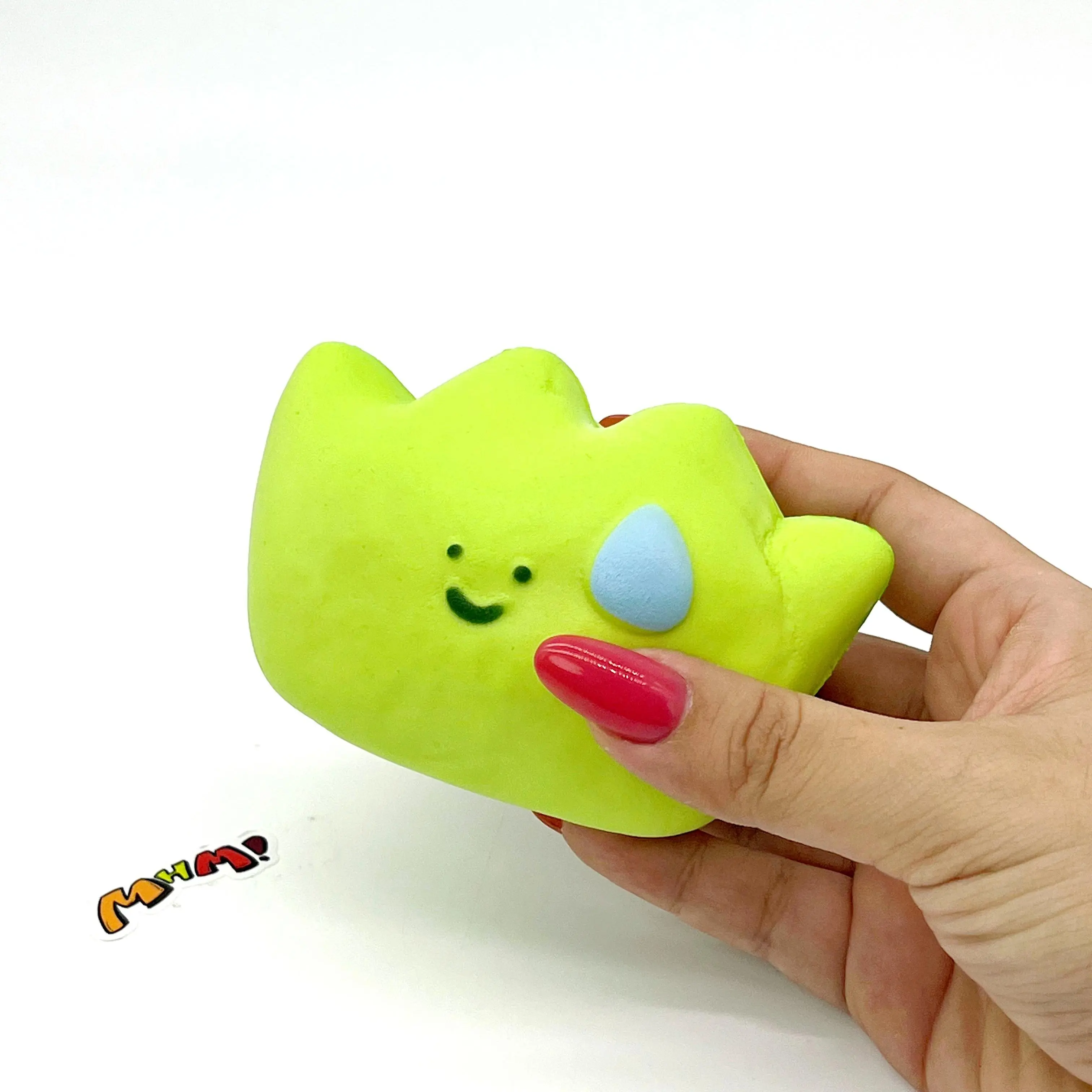 MHM Speechless Little Grass Slow Rising Squishy Toy, Soft Sensory Fidget Squeeze Toy, Cute Kawaii Desk Gift