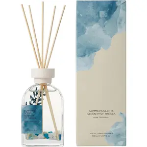 Sea Salt & Sage Reed Diffuser Set, Home Fragrance with Natural Reed Sticks, 5.07 oz, ktyixu, Long-Lasting Aromatherapy Air Freshener for Bathroom, Living Room, Office, Home Decor & Gifting