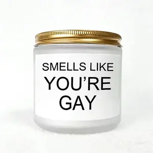 1pcGAY Lavender Fragrance Scented Candle Gifts Ideas For Gay Men, Funny Gifts For Boyfriend Brother Husband, Funny Cute Unique Essential Anniversary Birthday Valentine's Day Home Decor Gifts For Him, Gifts For Friends Room Decor,Gifts Graduatio