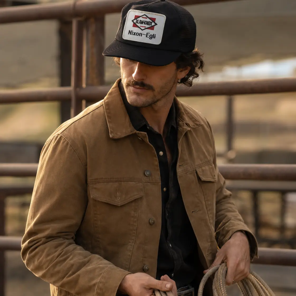 Unisex Vintage Nixon-Egli Blaw-Knox Black Trucker Cap - Breathable Mesh, Durable Fabric, Retro Style, Ideal for Outdoor Activities