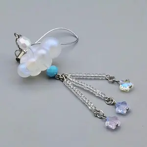 Cloud Star Tassel Phone Charm, Dreamy Colorful Beaded Phone Strap, Suitable for Y2K Girls and Phone Decoration, Phone Lanyard
