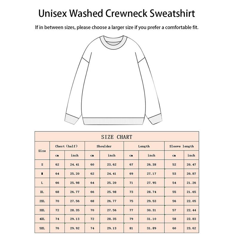 Vintage - inspired Washed Hoodless Sweatshirt with Dead Space Motif Heavy - Duty Washed Sweatshirt with Dead Space Design