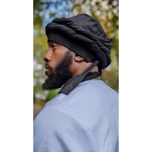 Black Turban Hat for Men DPH564PTM