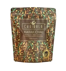 Chaiwala Karak Chai - Bold & Rich Flavor 100% Organic Black Tea with Sweet Cardamom 4oz for 40 Cups