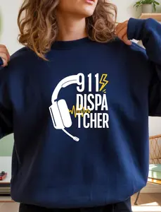 911 Dispatcher Sweatshirt Gift, Emergency Dispatcher Tshirt, 911 Operator T-shirt, Thin Gold Line Shirt, 911 Communicator Appreciation