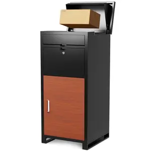 Kaer Secure Outdoor Parcel Delivery Box, High-Quality, Durable, Cold-Rolled Steel, Anti-Theft And Lockable, Large Parcel Delivery Box, Weatherproof And Rustproof, Suitable For Yards, Gardens, Patios, Porches, And Roadsides