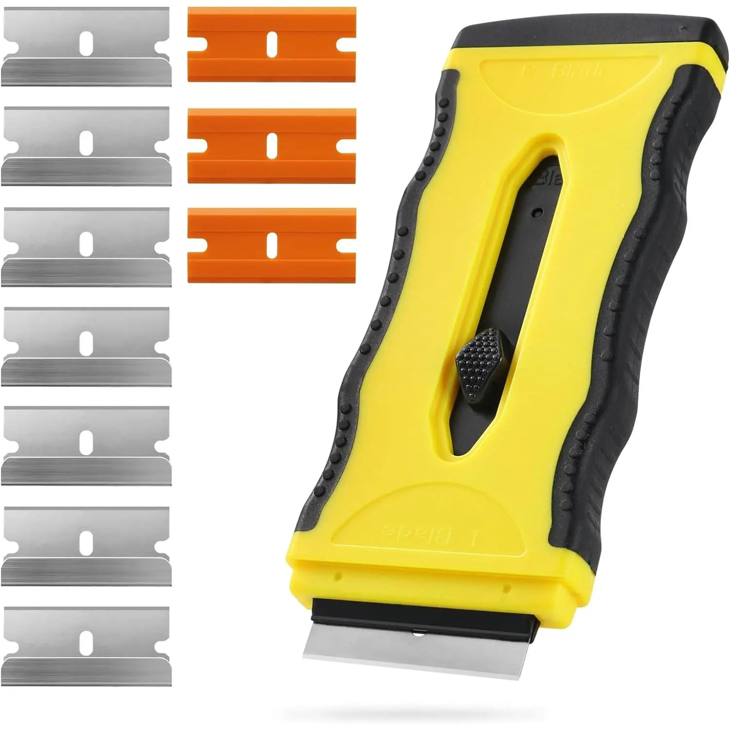 Oven Razor  Scraper Tool For Glass Stove Top Scraper Tool, Dual-End Ceramic Cooktop Razor Scraper With 10 Replacement