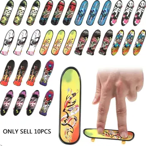 10PCS Mini Finger Skateboards for Creative Fingertips Movement, Educational Party Favors Toys for Kids Age 6-12, Unisex Gifts for Boys & Girls