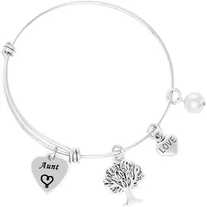 Best Auntie Gifts Bracelet for Aunt Gifts Aunts Auntie Bangle Bracelets Gift Ideas Present for Aunties Jewelry Best Aunt Bracelet