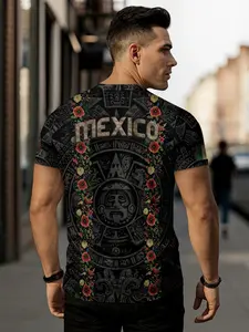 Mexico Flag Guadalupe Aztec Floral Heritage Legacy Pride Shirt, Sporty Fitted Long Sleeve Top, All Seasons Fashion