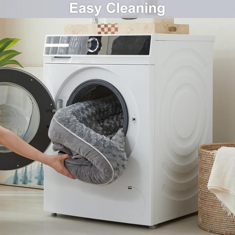 Large Dog Beds Washable Orthopedic self warming bed Sofa Bed with Waterproof Lining Non Slip Bottom for Pet Sleeping Comfortable and Durable XL/42x30x6.5inch