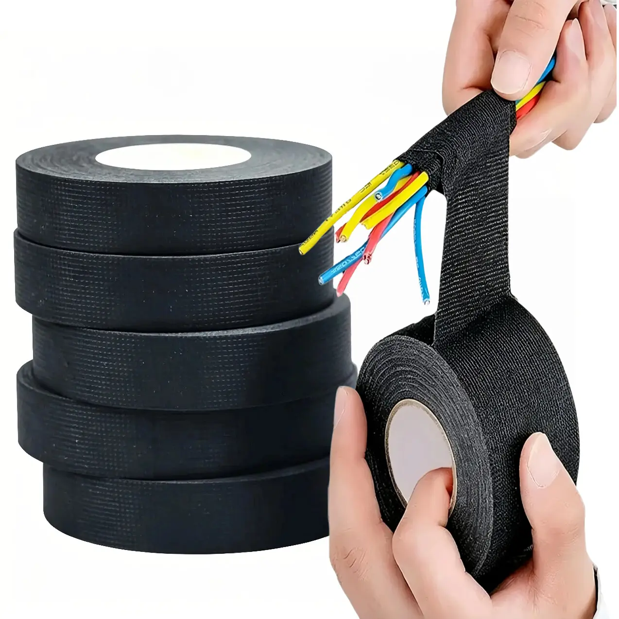High Temperature Resistant Insulating Wire Harness Tape,Self-Adhesive, Soundproofing Tape for Automotive Wiring Harness Wrap, Adhesive Insulating Tape Heavy Duty