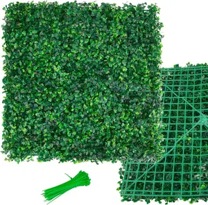 Grass Wall Panels, Boxwood Panels 20x20 inch -12 Pack Artificial Boxwood Panel for Indoor/Outdoor Greenery Wall Backdrop