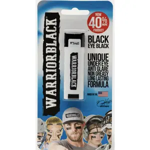 WARRIORBLACK BLACK EYEBLACK Stick Single Anti-Glare