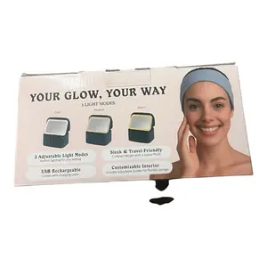 LED mirror and adjustable storage dividers