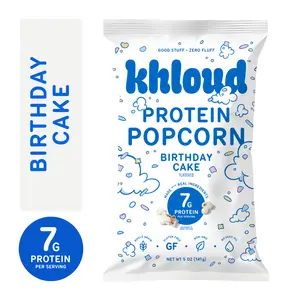 Birthday Cake Protein Popcorn - 7g Protein Per Serving, Khloe Kardashian's Popcorn