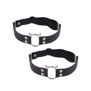 Leg Garter Black Kat 2 pcs