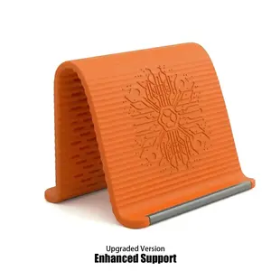 Silicone-Aluminum Universal Holder Stand, Flexible Bendable Rollable Adjustable Anti-Slip Desktop Mount for Phones, Tablets, Laptops - Portable Ergonomic Holder for Home, Office