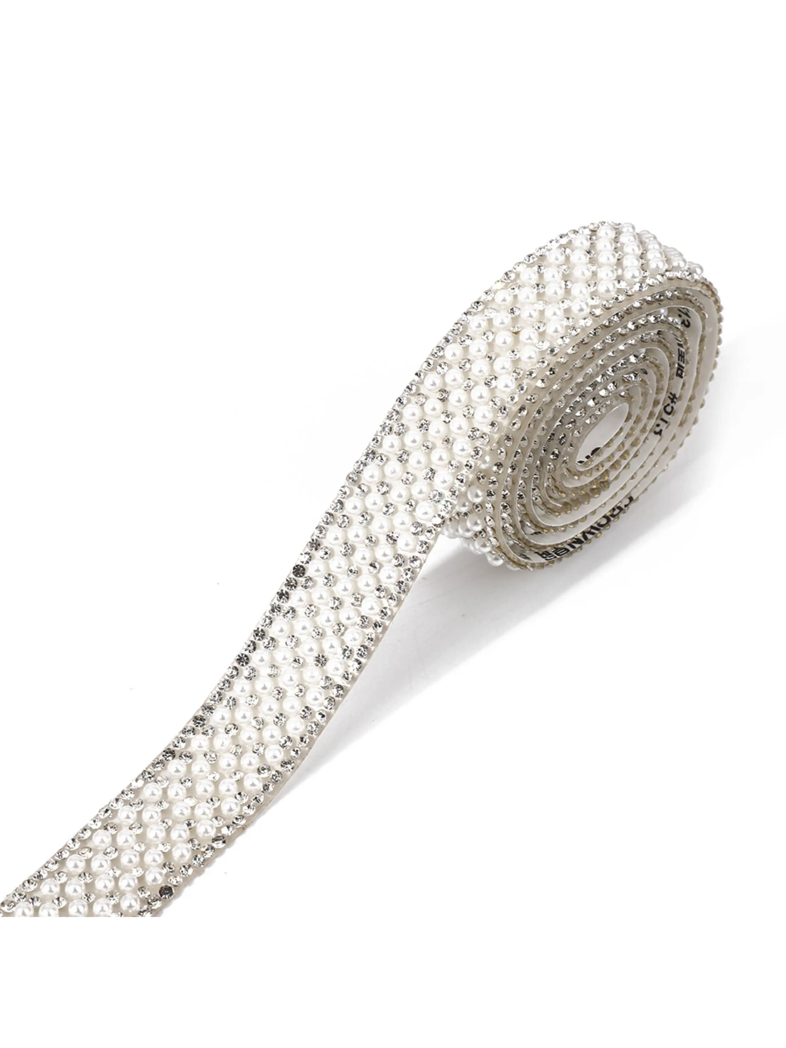 Self-Adhesive Pearl Rhinestone Ribbon DIY Multi-Purpose, 92cm Long, 1cm 1.5cm 2cm Wide, Perfect for Crafts and Decorations