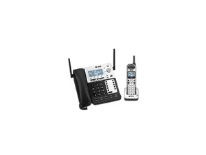 AT&T SB67138 1.9 GHz Digital DECT 6.0 1X Handsets 4-Line Corded/Cordless Small Business System Integrated Answering Machine