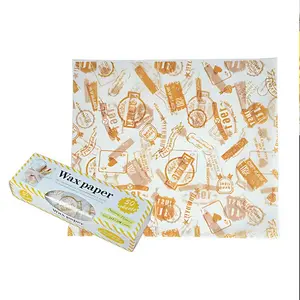 50 sheets of cooked food paper, 9 x 8 inch sandwich packaging paper, food packaging paper, used for bread, french fries, sandwiches, hamburgers, hot dogs