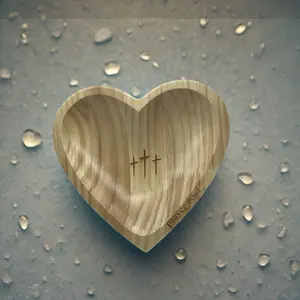 Heart Shaped Prayer Bowl with Prayer Card Set, Thoughtful Religious Devotional Gift for Loved Ones, Perfect for Spiritual Inspiration, Religious Decor