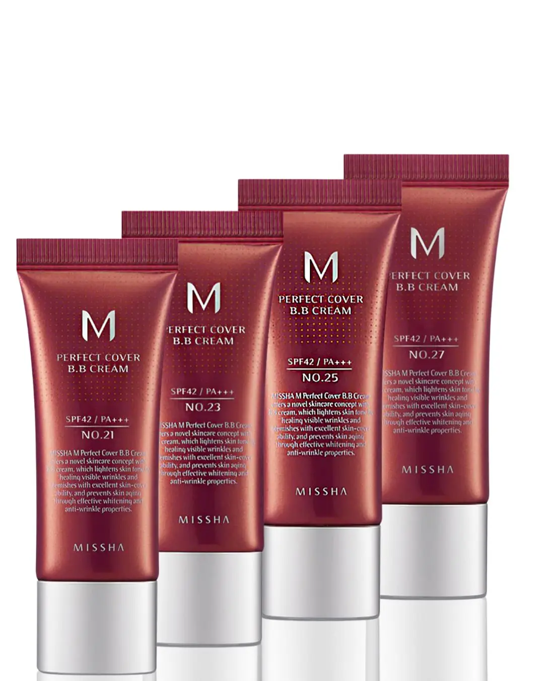 Missha MINI M Perfect Cover BB Cream SPF 42 PA+++ -TRAVEL SIZE -MINI-20ML - VARIATION- No 21/23/25/27 -20ML - MINI SIZE