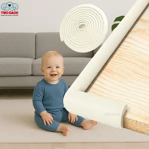 Extended Nbr Child Safety Bumper Strip 5.5m, High Elastic Soft Corner Protector, Ideal for Cabinets Tables Fireplaces, Baby, Toddlers & Pet Home Security