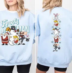 Frosty The Snownan 2 Sided Sweatshirt, Frosty Christmas Movie Shirt, Cute Christmas Shirt, Retro Christmas Shirt, Snowman Sweater