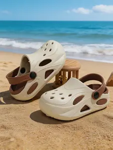 Breathable Hole Shoes, Summer Non-Slip Soft Sole, Anti-Kick Back Support, Unisex Baby Walking Shoes, Outdoor Water Play, Toddler Clogs, Soft Soled Shoes, Infant Shoes
