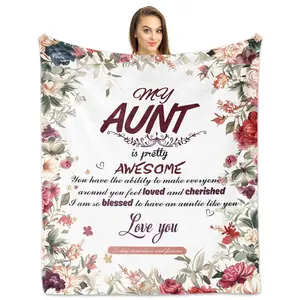 1PC Gifts for aunt, blanket for aunt, best birthday gift ideas for aunt, gifts for aunt on Thanksgiving, Christmas, birthday, Valentine's Day